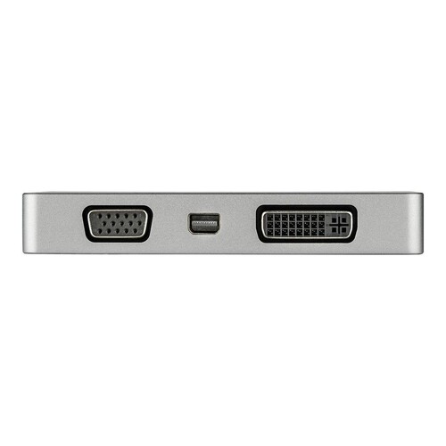 StarTech.com USB C Multiport Video Adapter with HDMI, VGA, Mini DisplayPort or DVI, USB Type C Monit Produktbild Additional View 1 L