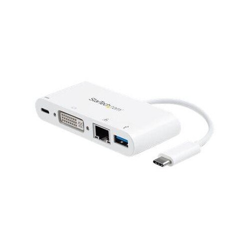 StarTech.com USB-C Multiport Adapter für Laptops - mit Stromversorgung (USB PD) Produktbild