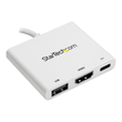 StarTech.com USB-C to HDMI Adapter - White - 4K 30Hz - Thunderbolt 3 Compatible - with Power Deliver Produktbild Additional View 4 S