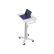 Ergotron S-Tablet-Wagen - Wagen - für Tablett - verriegelbar - pulverbeschichteter Stahl - weiß, Alu Produktbild Additional View 1 S