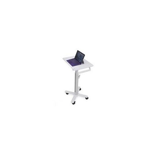 Ergotron S-Tablet-Wagen - Wagen - für Tablett - verriegelbar - pulverbeschichteter Stahl - weiß, Alu Produktbild Additional View 4 L