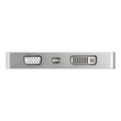 StarTech.com Aluminium Reise A/V Adapter 4-in-1 USB-C auf VGA, DVI, HDMI oder mDP - USB Type-C Adapt Produktbild Additional View 2 S