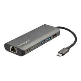 StarTech.com USB C Multiport Adapter mit HDMI - 4K - Mac/ Windows - SD Kartenleser - USB C zu USB 3. Produktbild