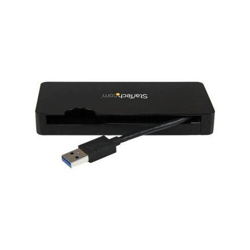 StarTech.com USB 3.0 Universal Laptop Mini Dockingstation mit HDMI oder VGA, Gigabit Ethernet, USB 3 Produktbild Additional View 2 L