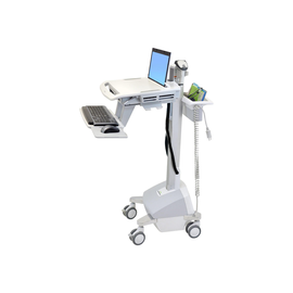 Ergotron EMR Laptop Cart, LiFe Powered - Wagen - für Notebook / PC-Ausrüstung - verriegelbar - mediz Produktbild