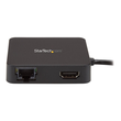 StarTech.com USB-C Multiport Adapter - USB Typ C auf 4K HDMI / USB 3.0 / Gigabit Ethernet Produktbild Additional View 3 S