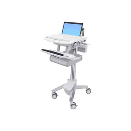 Ergotron Laptop Cart, 2 Drawers - Wagen - offene Architektur - für Notebook / PC-Ausrüstung - Alumin Produktbild