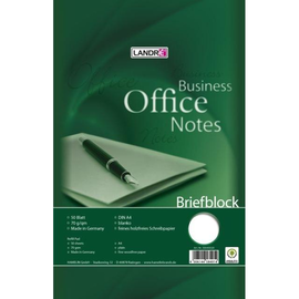 Briefblock Office A4 blanko 50Blatt 70g holzfrei weiß Landré 100050262 Produktbild