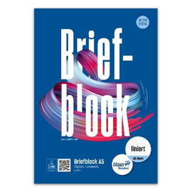 Briefblock A5 liniert 50Blatt 70g holzfrei weiß BestStandard Produktbild