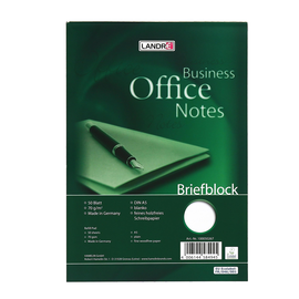 Briefblock Work A5 blanko 50Blatt 70g holzfrei weiß Landré 100050267 Produktbild