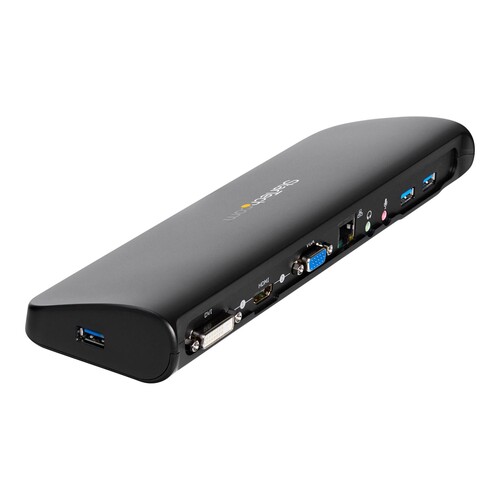 StarTech.com USB3SDOCKHDV USB Dockingstation, USB 3.0, dual Monitor, HDMI&reg; & DVI/ VGA, RJ45 Ethe Produktbild Additional View 2 L