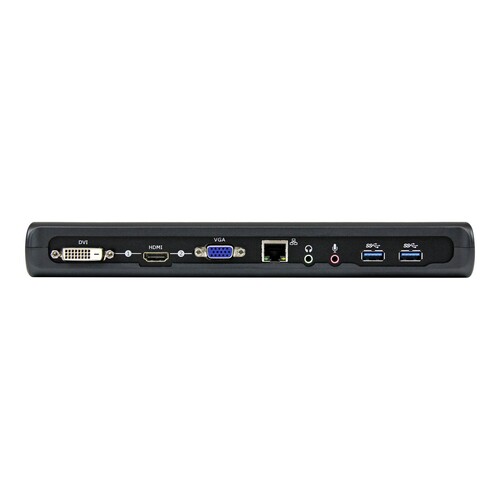 StarTech.com USB3SDOCKHDV USB Dockingstation, USB 3.0, dual Monitor, HDMI&reg; & DVI/ VGA, RJ45 Ethe Produktbild Additional View 3 L
