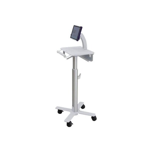 Ergotron Tablet Cart, SV10 - Wagen - für Tablet / Tastatur - medizinisch - Metall - weiß, Aluminium Produktbild