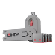 Lindy USB Port Blocker - USB-Portblocker - pink (Packung mit 4) Produktbild