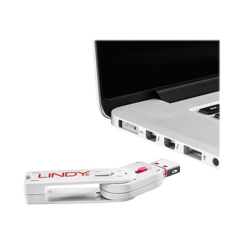 Lindy USB Port Blocker - USB-Portblocker - pink (Packung mit 4) Produktbild Additional View 2 L