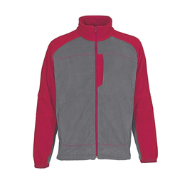 Messina Fleecejacke / Gr. L,  Anthrazit/Rot Produktbild