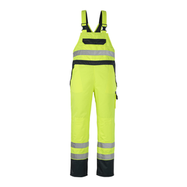 Wels Überziehlatzhose / Gr. L, Hi-vis  Gelb/Marine Produktbild