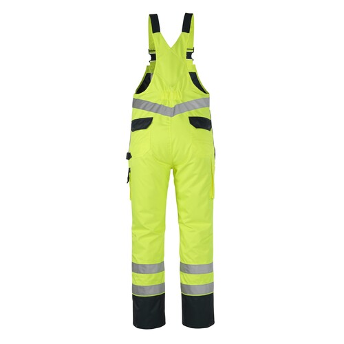 Wels Überziehlatzhose / Gr. L, Hi-vis  Gelb/Marine Produktbild Additional View 2 L