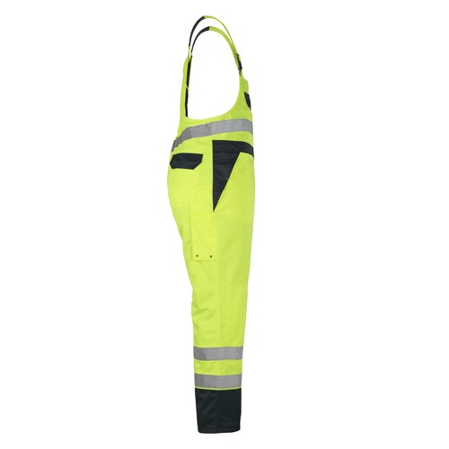 Wels Überziehlatzhose / Gr. L, Hi-vis  Gelb/Marine Produktbild Additional View 3 L