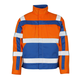 Cameta Arbeitsjacke / Gr. L, Hi-vis  Orange/Kornblau Produktbild