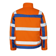 Cameta Arbeitsjacke / Gr. L, Hi-vis  Orange/Kornblau Produktbild Additional View 2 S