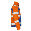 Cameta Arbeitsjacke / Gr. L, Hi-vis  Orange/Kornblau Produktbild Additional View 3 S