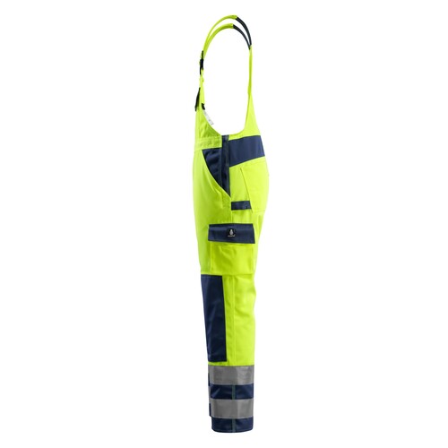 Barras Latzhose / Gr. 90C48, Hi-vis  Gelb/Marine Produktbild Additional View 1 L