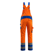 Barras Latzhose / Gr. 82C52, Hi-vis  Orange/Kornblau Produktbild Additional View 2 S