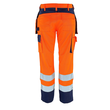 Almas Handwerkerhose / Gr. 90C51,  Hi-vis Orange/Marine Produktbild Additional View 2 S