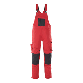Leipzig Latzhose / Gr. 82C54,  Rot/Schwarz Produktbild