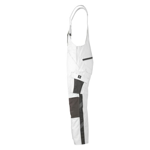 Leipzig Latzhose / Gr. 82C54,  Weiß/Dunkelanthrazit Produktbild Additional View 1 L