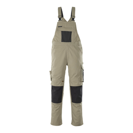 Leipzig Latzhose / Gr. 82C54,  Hellkhaki/Schwarz Produktbild