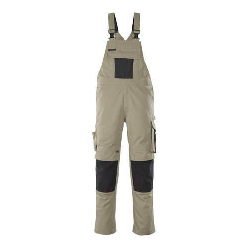 Leipzig Latzhose / Gr. 82C56,  Hellkhaki/Schwarz Produktbild