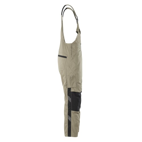 Leipzig Latzhose / Gr. 82C56,  Hellkhaki/Schwarz Produktbild Additional View 3 L