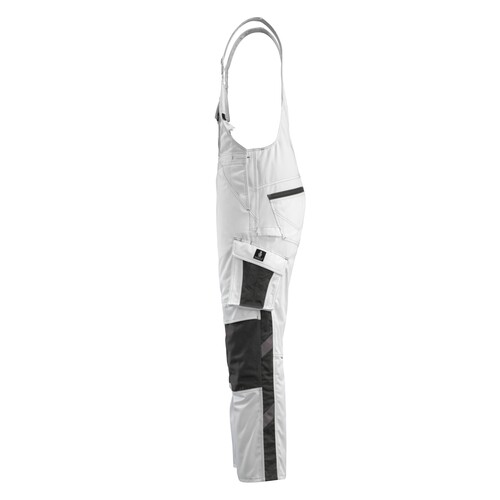 Augsburg Latzhose / Gr. 76C50,  Weiß/Dunkelanthrazit Produktbild Additional View 1 L
