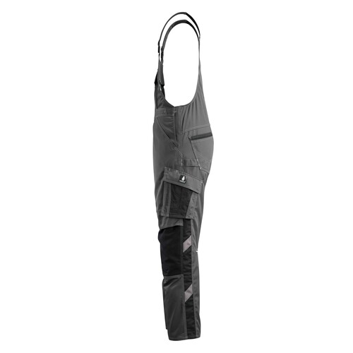 Augsburg Latzhose / Gr. 90C60,  Dunkelanthrazit/Schwarz Produktbild Additional View 1 L