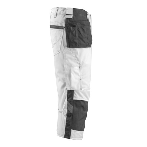 Lindau Handwerker-Dreiviertel-Hose /  Gr. C52, Weiß/Dunkelanthrazit Produktbild Additional View 3 L