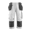 Lindau Handwerker-Dreiviertel-Hose /  Gr. C60, Weiß/Dunkelanthrazit Produktbild