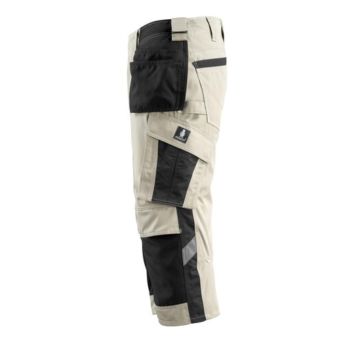 Lindau Handwerker-Dreiviertel-Hose /  Gr. C47, Hellkhaki/Schwarz Produktbild Additional View 1 L