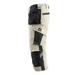 Lindau Handwerker-Dreiviertel-Hose /  Gr. C52, Hellkhaki/Schwarz Produktbild Additional View 1 S