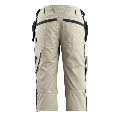 Lindau Handwerker-Dreiviertel-Hose /  Gr. C52, Hellkhaki/Schwarz Produktbild Additional View 2 L