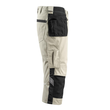 Lindau Handwerker-Dreiviertel-Hose /  Gr. C52, Hellkhaki/Schwarz Produktbild Additional View 3 S