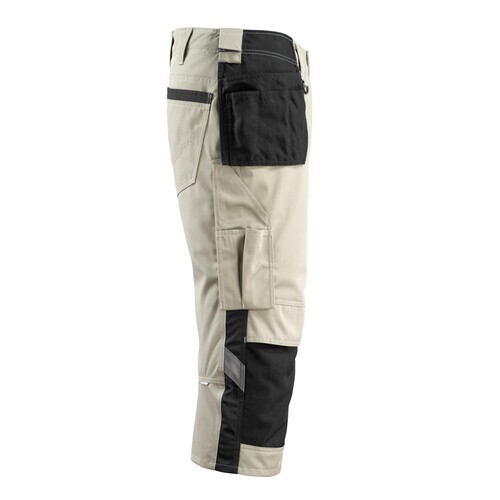 Lindau Handwerker-Dreiviertel-Hose /  Gr. C52, Hellkhaki/Schwarz Produktbild Additional View 3 L