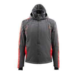 Gandia Jacke / Gr. L,  Dunkelanthrazit/Hi-vis Rot Produktbild
