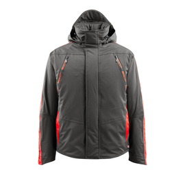 Tolosa Winterjacke / Gr. XL,  Dunkelanthrazit/Hi-vis Rot Produktbild