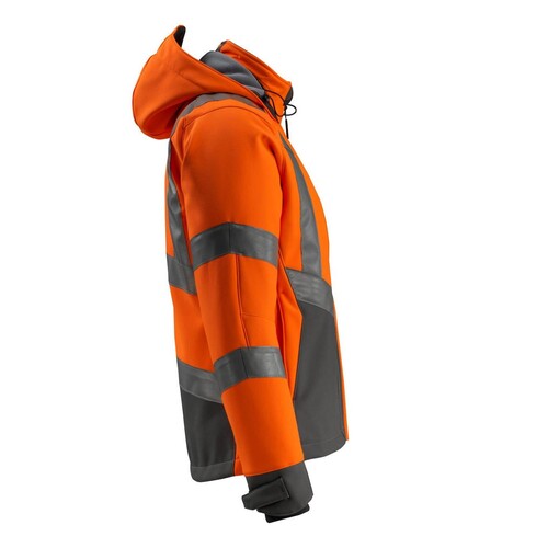 Blackpool Soft Shell Jacke / Gr. 4XL,  Hi-vis Orange/Dunkelanthrazit Produktbild Additional View 3 L