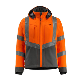 Blackpool Soft Shell Jacke / Gr. L,  Hi-vis Orange/Dunkelanthrazit Produktbild