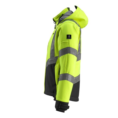 Blackpool Soft Shell Jacke / Gr. 2XL,  Hi-vis Gelb/Schwarz Produktbild Additional View 1 L