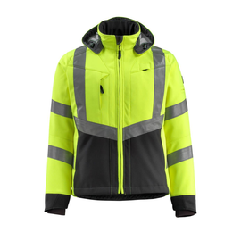 Blackpool Soft Shell Jacke / Gr. L,  Hi-vis Gelb/Schwarz Produktbild