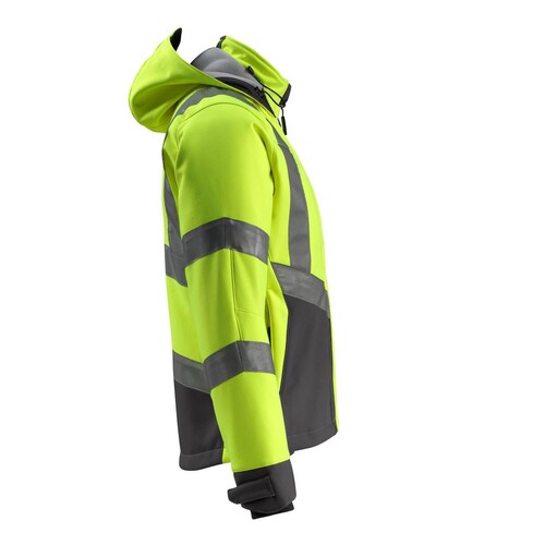 Blackpool Soft Shell Jacke / Gr. 4XL,  Hi-vis Gelb/Dunkelanthrazit Produktbild Additional View 3 L